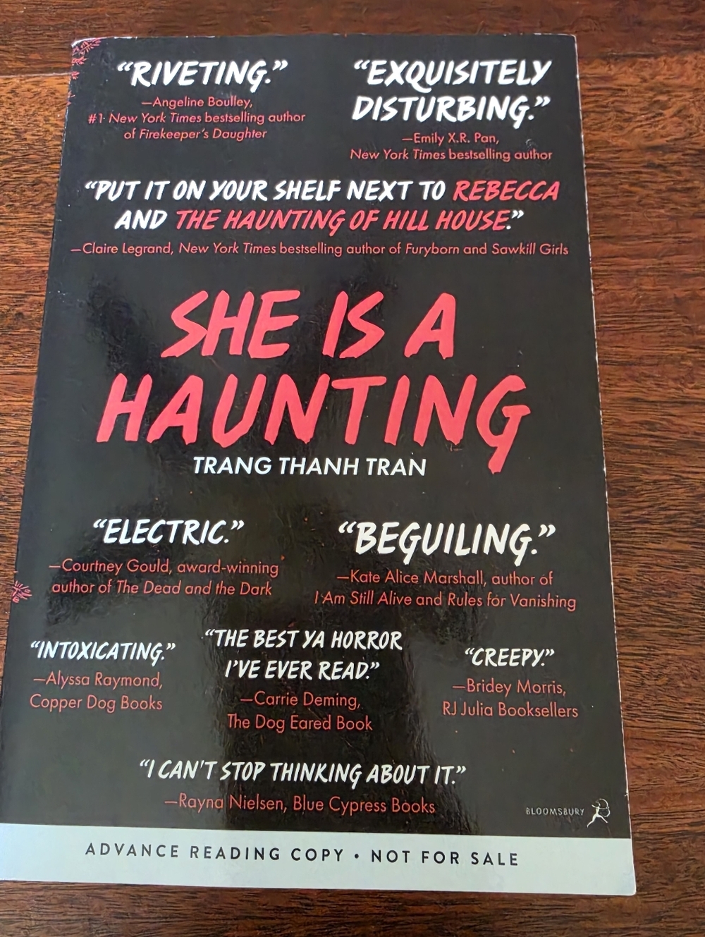 She is a Haunting By Trang Thanh Tran ARC Paperback YA Young Adult Horror